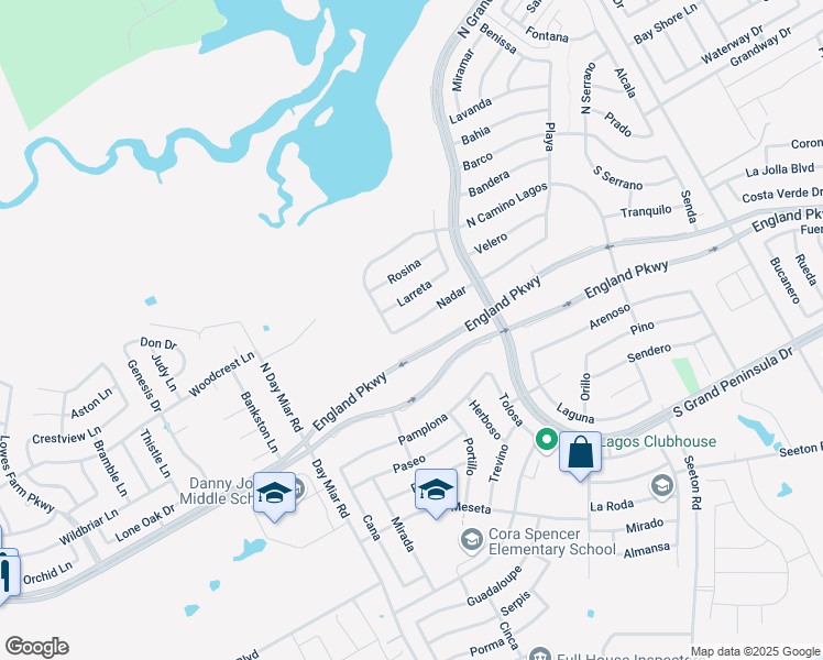 map of restaurants, bars, coffee shops, grocery stores, and more near 3055 Nadar in Grand Prairie