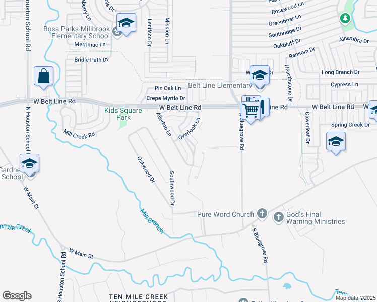 map of restaurants, bars, coffee shops, grocery stores, and more near 231 Haywood Circle in Lancaster