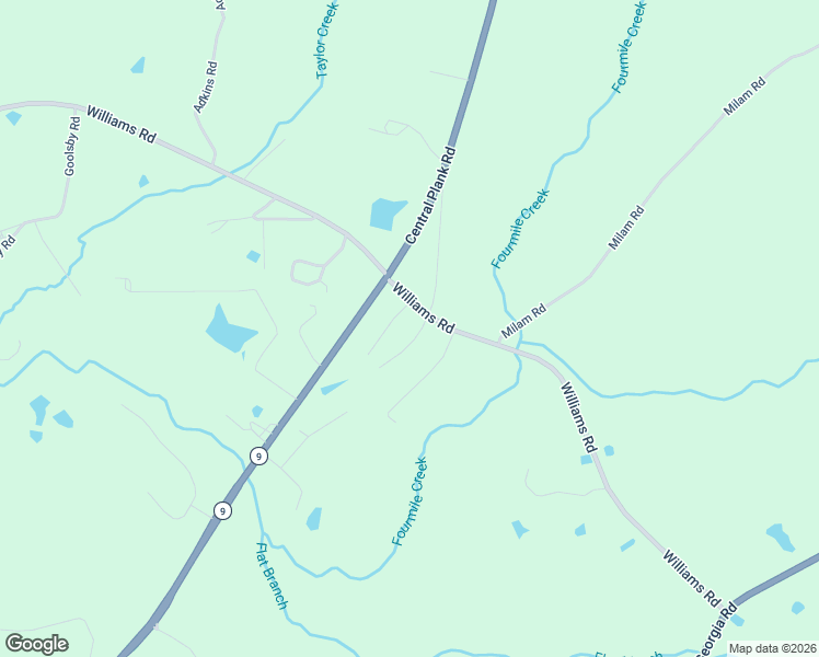 map of restaurants, bars, coffee shops, grocery stores, and more near 373 Old Central Plank Road in Wetumpka