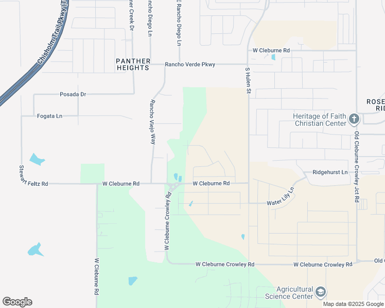 map of restaurants, bars, coffee shops, grocery stores, and more near 10484 West Cleburne Road in Crowley