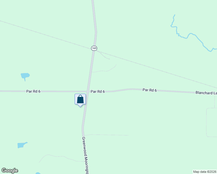 map of restaurants, bars, coffee shops, grocery stores, and more near 9370 Blanchard Latex Road in Mooringsport