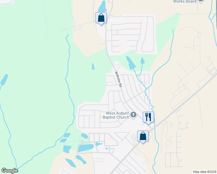 map of restaurants, bars, coffee shops, grocery stores, and more near 222 Tennesse Avenue in Auburn