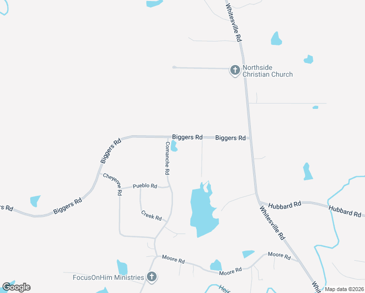 map of restaurants, bars, coffee shops, grocery stores, and more near 1736 Biggers Road in Columbus