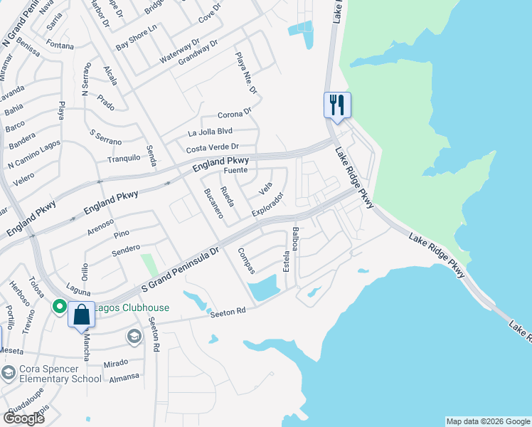 map of restaurants, bars, coffee shops, grocery stores, and more near 2755 Explorador in Grand Prairie