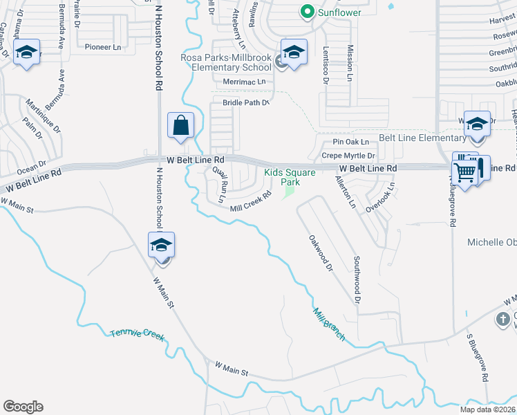 map of restaurants, bars, coffee shops, grocery stores, and more near 738 Mill Creek Road in Lancaster