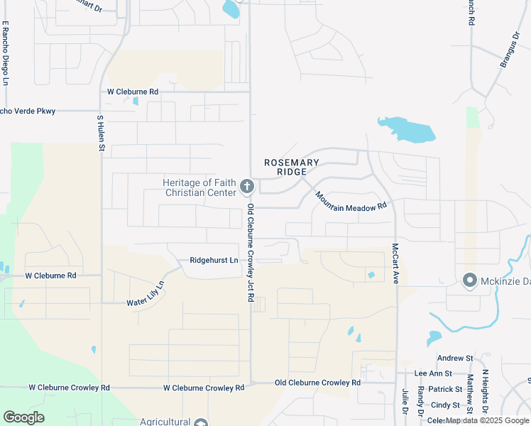 map of restaurants, bars, coffee shops, grocery stores, and more near 4349 Sweet Clover Lane in Crowley
