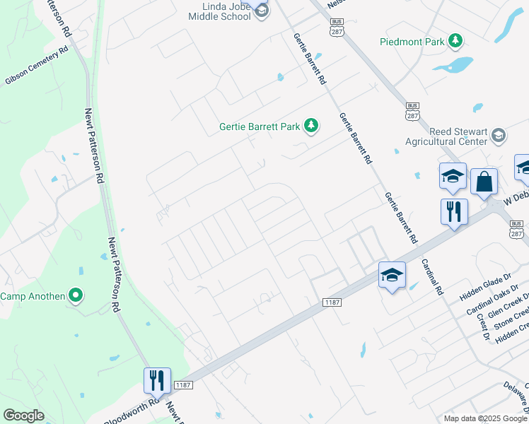 map of restaurants, bars, coffee shops, grocery stores, and more near 2004 Wahoo Drive in Mansfield