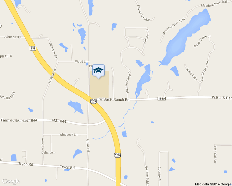 map of restaurants, bars, coffee shops, grocery stores, and more near 102 Oak Isle Drive in Longview