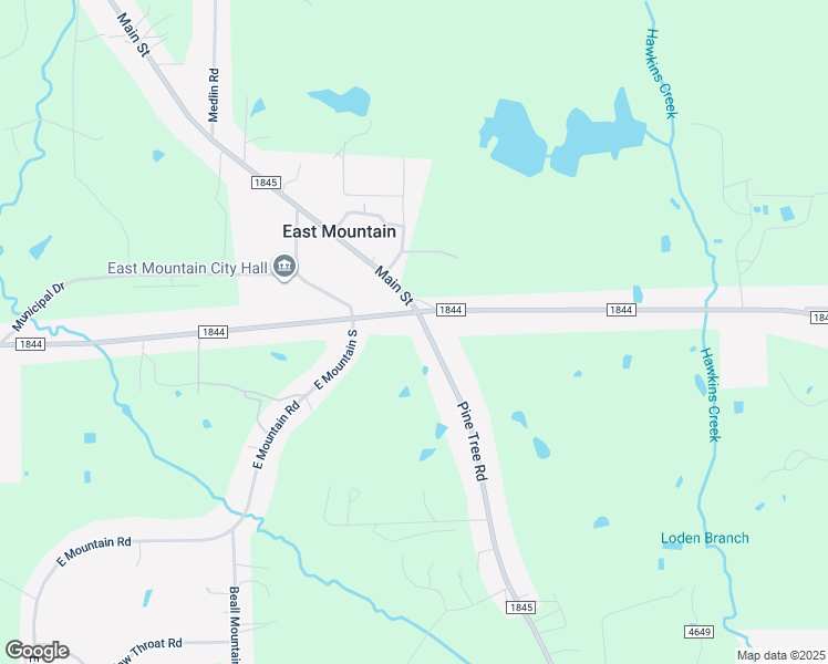 map of restaurants, bars, coffee shops, grocery stores, and more near 7531 Farm to Market Road 1845 in Longview