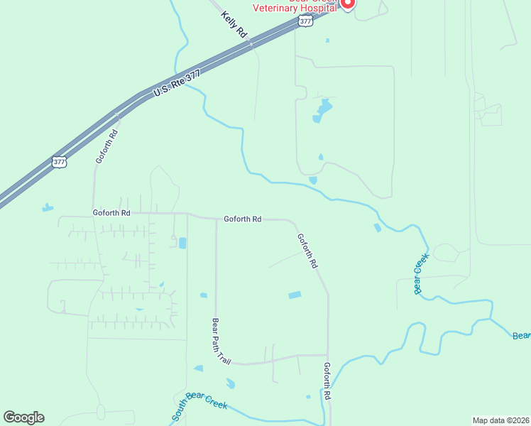 map of restaurants, bars, coffee shops, grocery stores, and more near 1241 Goforth Road in Fort Worth