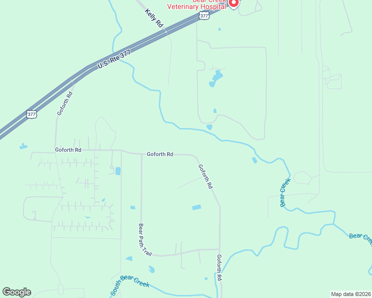 map of restaurants, bars, coffee shops, grocery stores, and more near 1241 Goforth Road in Fort Worth
