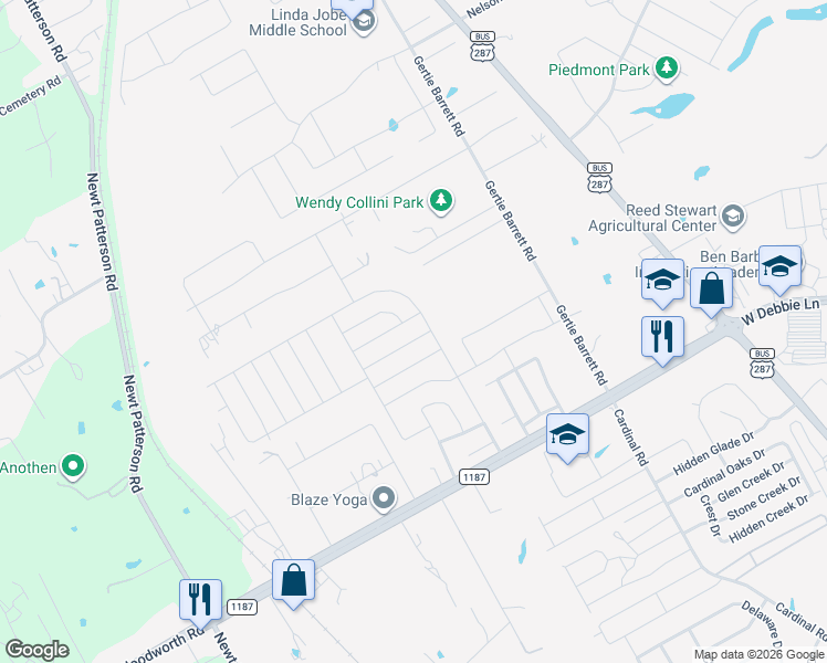 map of restaurants, bars, coffee shops, grocery stores, and more near 1904 Sail Fish Drive in Mansfield