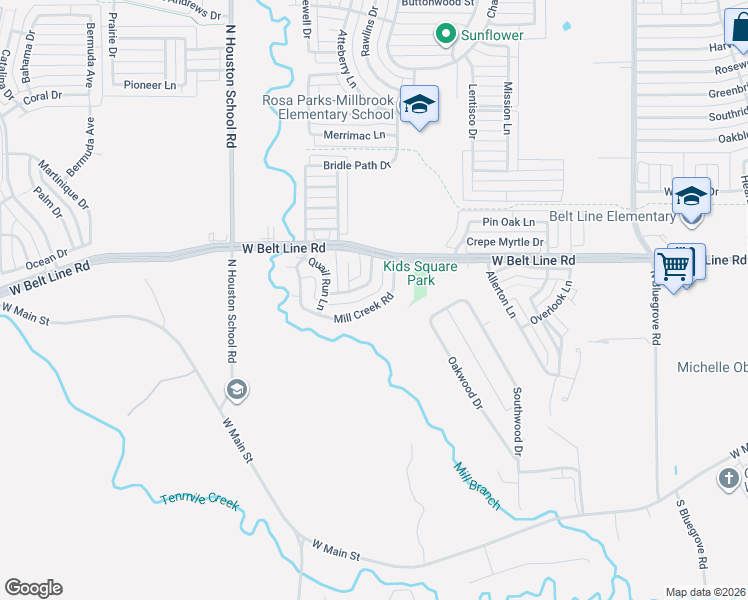 map of restaurants, bars, coffee shops, grocery stores, and more near 738 Mill Creek Road in Lancaster