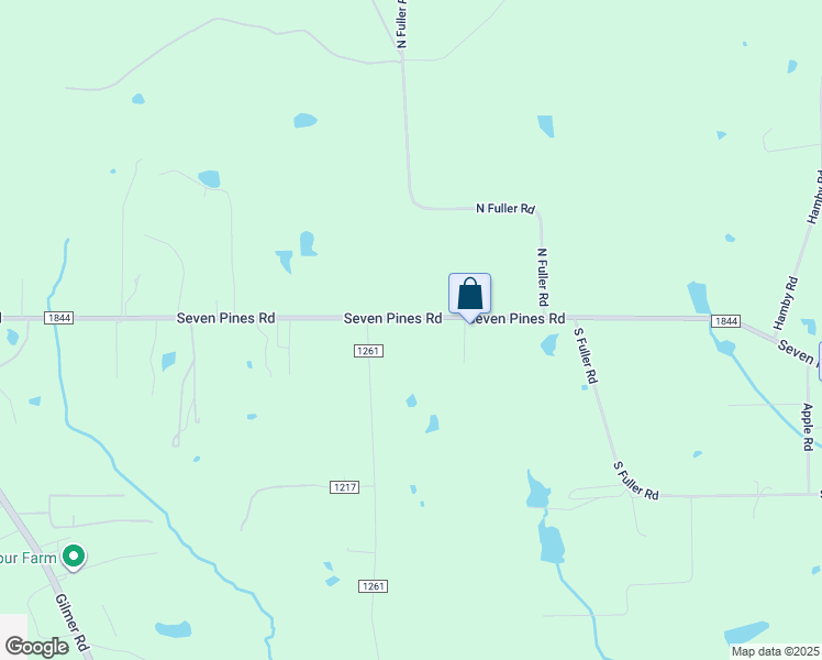 map of restaurants, bars, coffee shops, grocery stores, and more near 3819 Farm to Market Road 1844 in Longview
