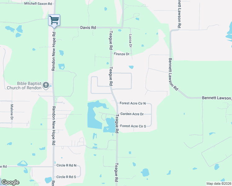 map of restaurants, bars, coffee shops, grocery stores, and more near 6204 Toscana Circle in Fort Worth