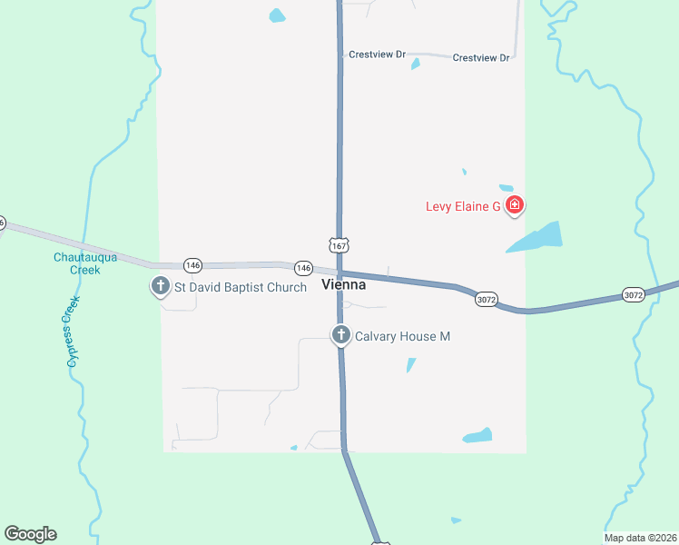 map of restaurants, bars, coffee shops, grocery stores, and more near 8700 Louisiana 146 in Dubach