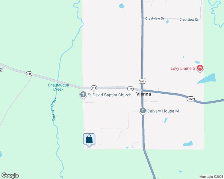 map of restaurants, bars, coffee shops, grocery stores, and more near 8700-8852 Highway 146 in Ruston