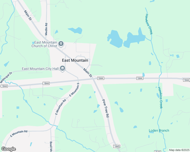 map of restaurants, bars, coffee shops, grocery stores, and more near 2874 Farm to Market Road 1844 in Gilmer