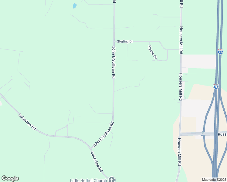 map of restaurants, bars, coffee shops, grocery stores, and more near 400 John E Sullivan Road in Byron