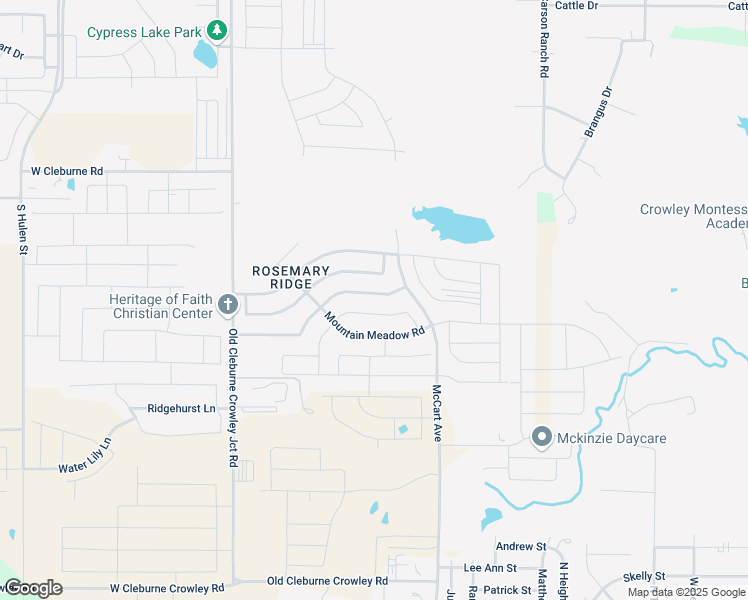 map of restaurants, bars, coffee shops, grocery stores, and more near 4149 Sweet Clover Lane in Crowley