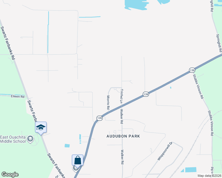 map of restaurants, bars, coffee shops, grocery stores, and more near 101 Morris Road in Monroe