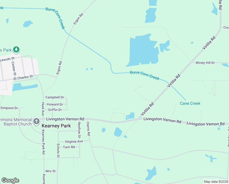 map of restaurants, bars, coffee shops, grocery stores, and more near 636 Livingston Vernon Road in Flora