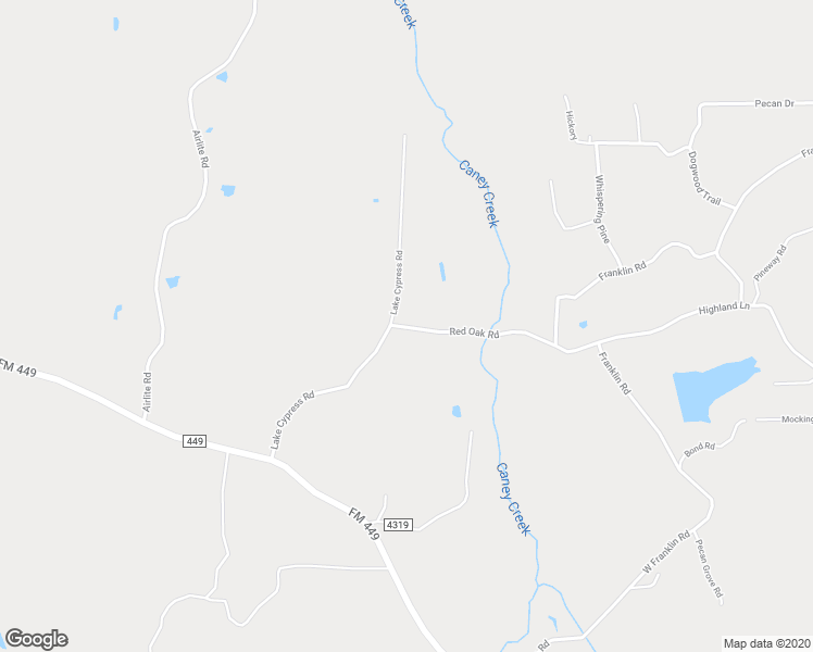 map of restaurants, bars, coffee shops, grocery stores, and more near 350 Red Oak Road in Hallsville