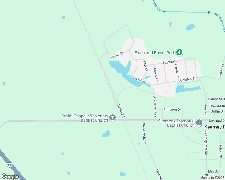 map of restaurants, bars, coffee shops, grocery stores, and more near 154 Ratliff Road in Flora