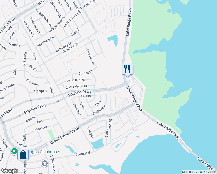 map of restaurants, bars, coffee shops, grocery stores, and more near 7212 Del Sol Court in Grand Prairie