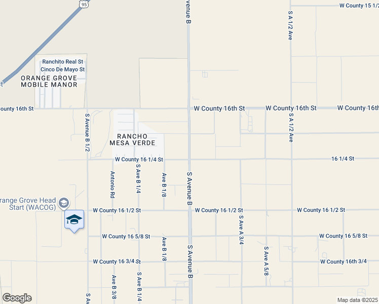 map of restaurants, bars, coffee shops, grocery stores, and more near 16207 South Avenue B in Somerton
