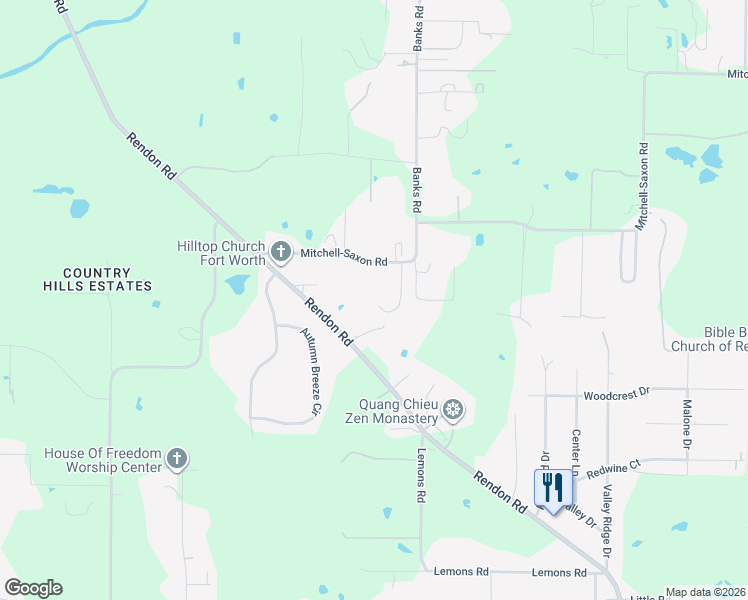 map of restaurants, bars, coffee shops, grocery stores, and more near 6040 Casey Court in Fort Worth