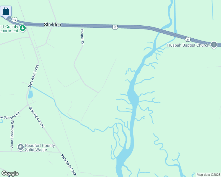 map of restaurants, bars, coffee shops, grocery stores, and more near 10 Huspah Court North in Seabrook