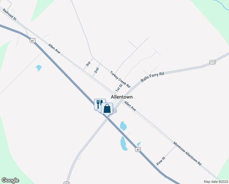 map of restaurants, bars, coffee shops, grocery stores, and more near 1409 Allen Avenue in Danville