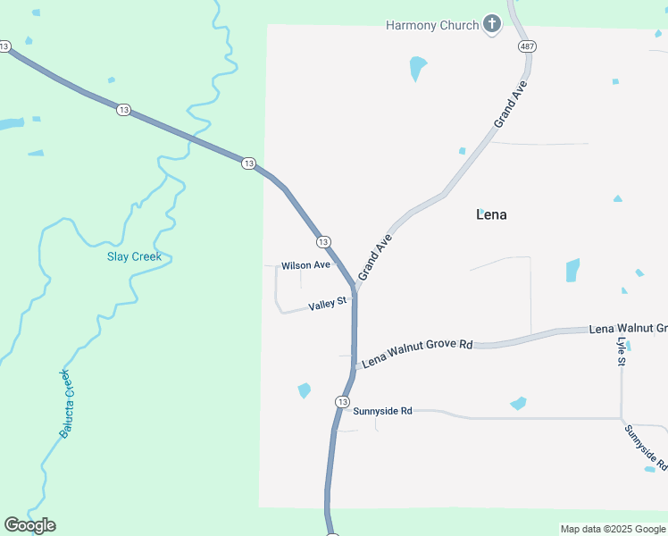 map of restaurants, bars, coffee shops, grocery stores, and more near 2 Wilson Avenue in Lena
