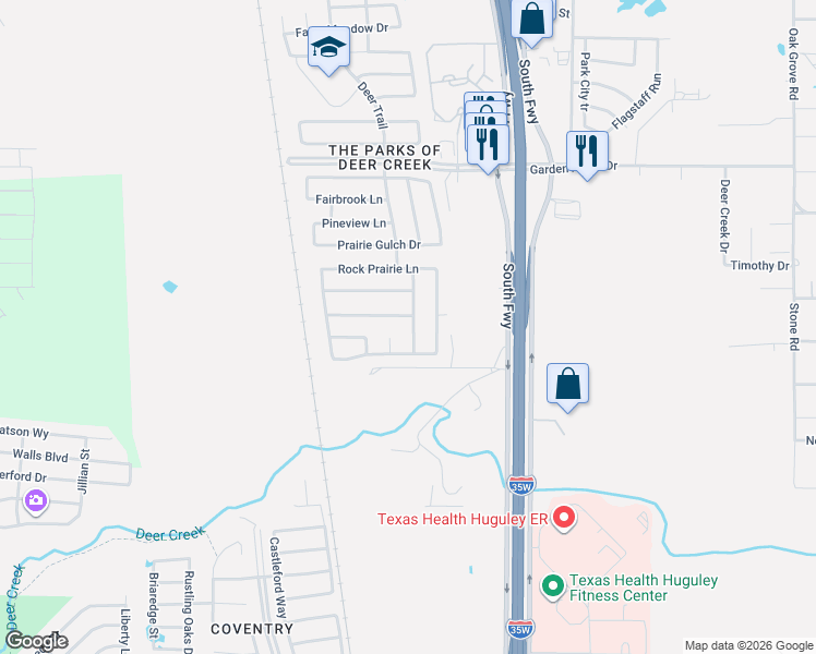 map of restaurants, bars, coffee shops, grocery stores, and more near 11209 Beechgrove Court in Fort Worth