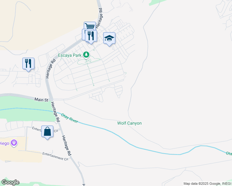 map of restaurants, bars, coffee shops, grocery stores, and more near in Chula Vista