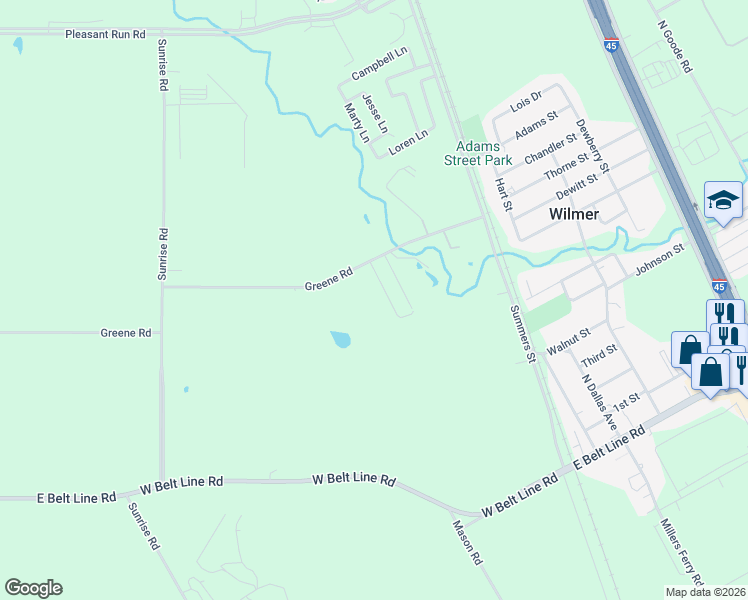 map of restaurants, bars, coffee shops, grocery stores, and more near 412 Greene Road in Lancaster