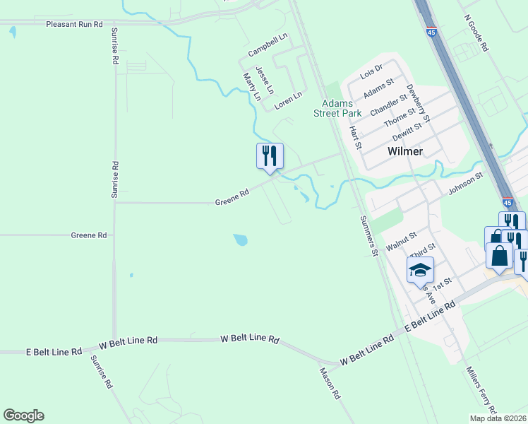 map of restaurants, bars, coffee shops, grocery stores, and more near 412 Greene Road in Lancaster