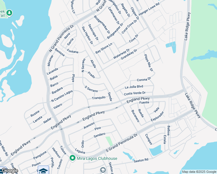 map of restaurants, bars, coffee shops, grocery stores, and more near 2803 South Serrano in Grand Prairie