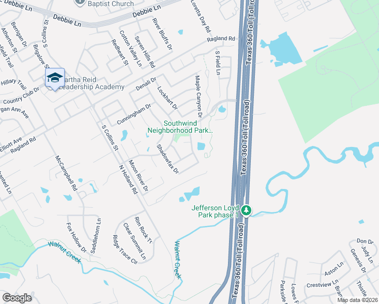 map of restaurants, bars, coffee shops, grocery stores, and more near 9315 Marble Falls Drive in Arlington
