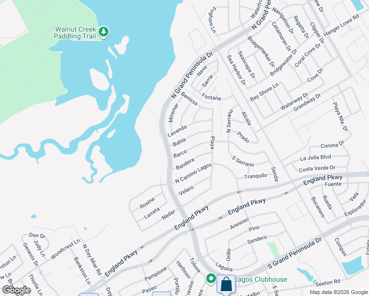 map of restaurants, bars, coffee shops, grocery stores, and more near 2944 Barco in Grand Prairie