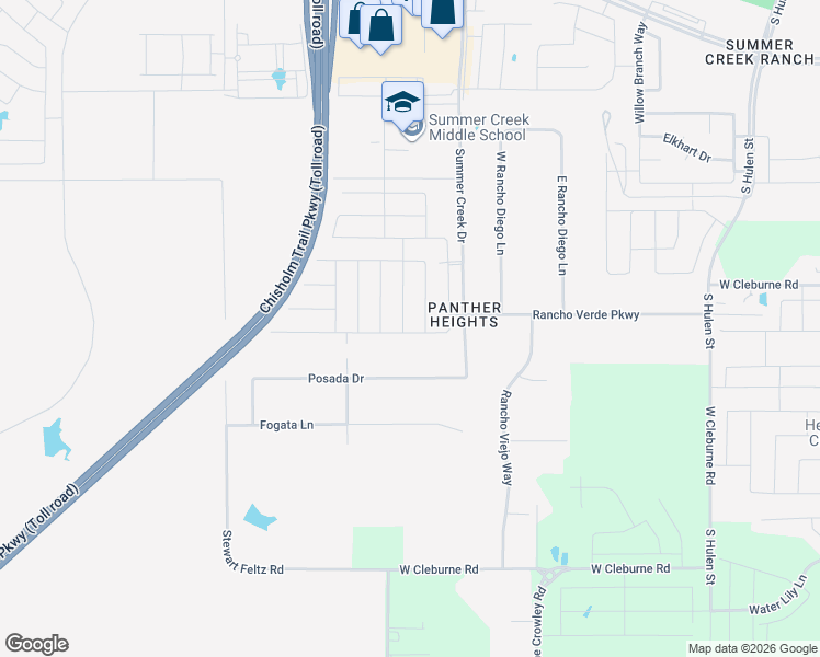 map of restaurants, bars, coffee shops, grocery stores, and more near 10341 Jameson Lane in Crowley