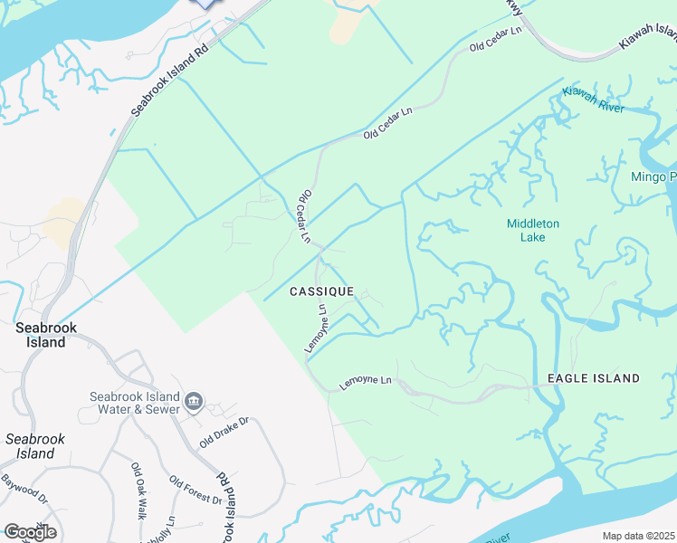 map of restaurants, bars, coffee shops, grocery stores, and more near 3 Dennison Lane in Johns Island