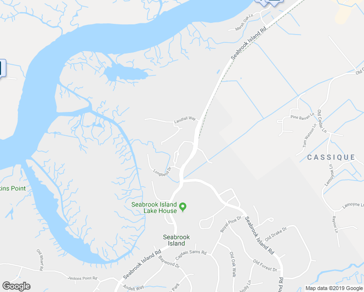 map of restaurants, bars, coffee shops, grocery stores, and more near 2425 Racquet Club Drive in Seabrook Island