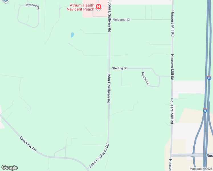 map of restaurants, bars, coffee shops, grocery stores, and more near 805 John E Sullivan Road in Byron