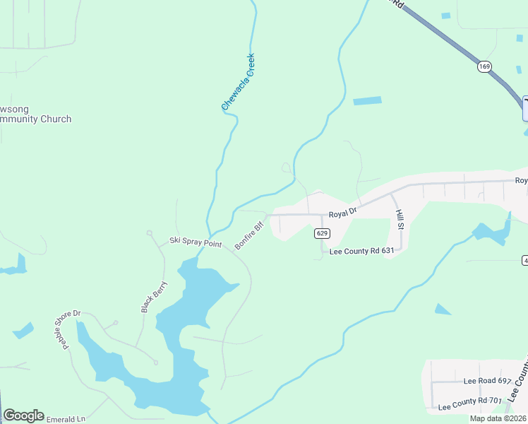 map of restaurants, bars, coffee shops, grocery stores, and more near 992-1198 Royal Drive in Opelika