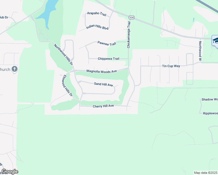 map of restaurants, bars, coffee shops, grocery stores, and more near 6420 Sand Hill Avenue in Shreveport