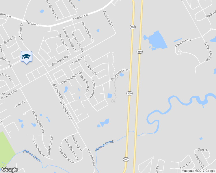 map of restaurants, bars, coffee shops, grocery stores, and more near 9308 Maple Canyon Court in Arlington