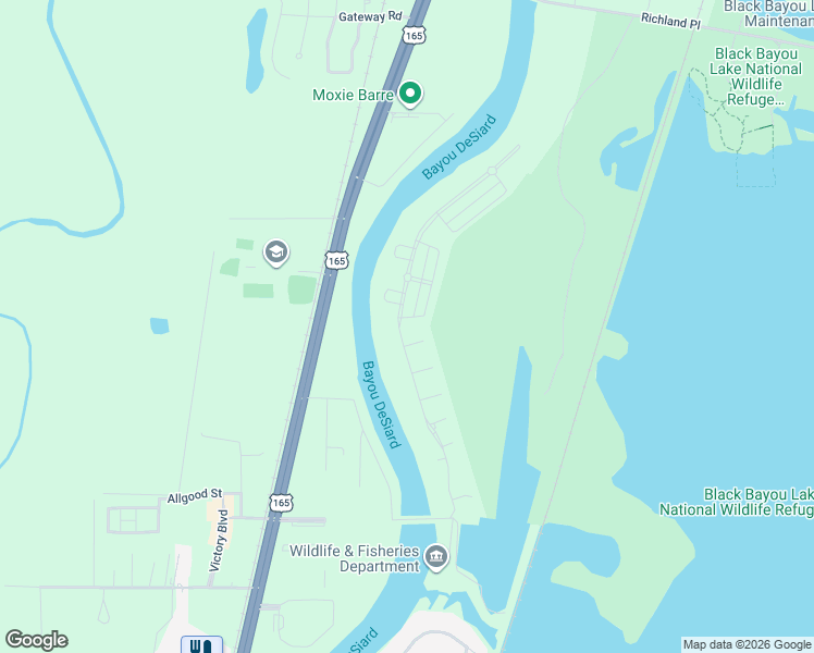 map of restaurants, bars, coffee shops, grocery stores, and more near Egret Landing in Monroe