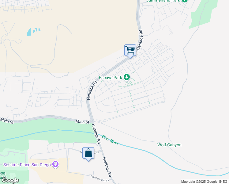 map of restaurants, bars, coffee shops, grocery stores, and more near 1008 Camino Prado in Chula Vista